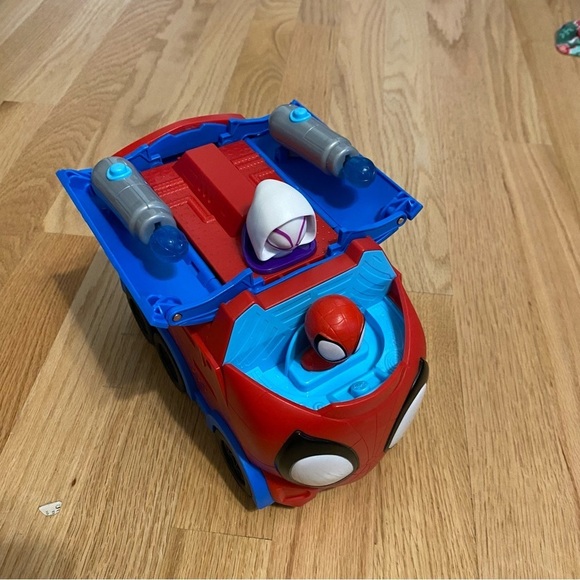 Spidey and His Amazing Friends, Web Spinning Hauler Vehicle, Marvel, Red - Picture 3 of 4